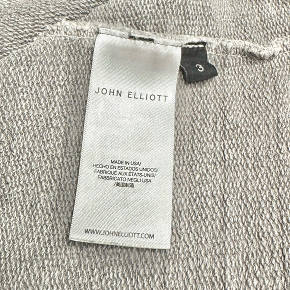 John Elliott Men’s Gray Crewneck Sweatshirt - Size 3 (Large) - Made in USA - Picture 5 of 16